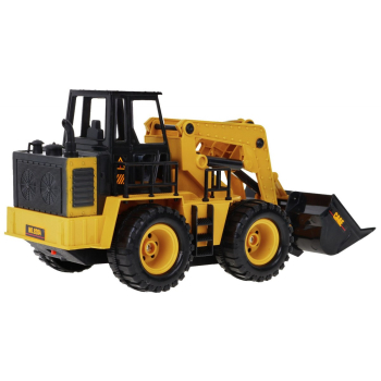 Zdalnie sterowany Spychacz dla dzieci 3+ Model 1:24 Ruchoma łyżka + Dźwięki + Akcesoria